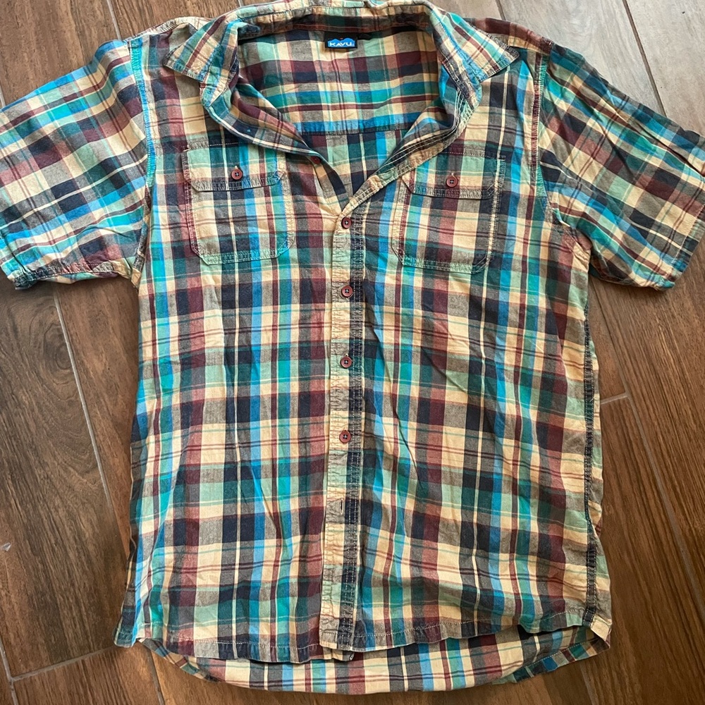 Kavu Men’s Short Sleeve Button Down Shirt XL